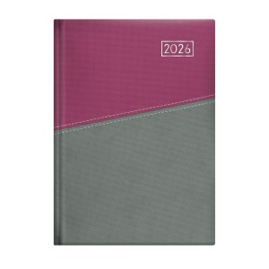 Heti agenda  TOPTIMER   D011  B5 2026 DUPLEX  sárga lapos lila-szürke