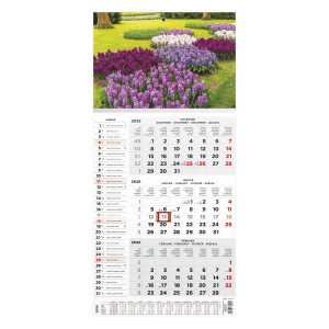 Speditőr naptár T077-007 29x62,8 2026 névnapokkal  KERT képpel