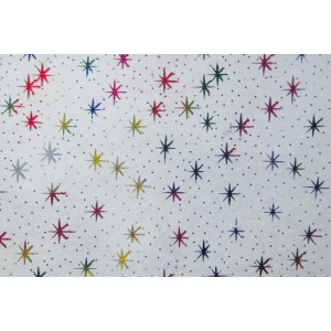 Filclap puha A4 1mm mintás Star fehér alapon csillagok