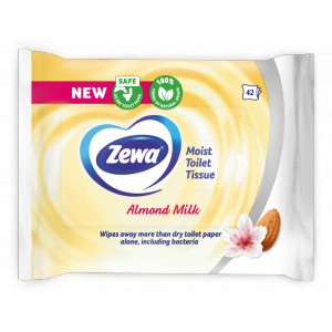 Eü.papír nedves ZEWA Almond Milk  42dbcsg