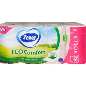 Eü.papír normál  ZEWA Eco comfort 16 tekercs 3 rétegű  eco
