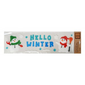 Ablakzselé Hello Winter  15x55cm  312894