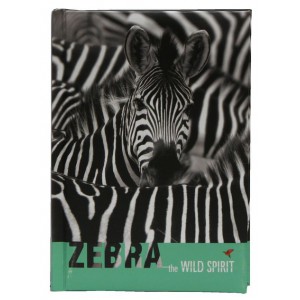 Jegyzetfüzet CFS A6 80 lapos keményfedeles Wild Spirit Zebra kockás CF21201-21