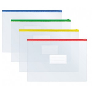 Irattart&oacute; zippes ECONOMIX A4 vegyes sz&iacute;n  E31322