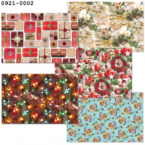 Díszcsomagoló ARGUS 70x100 tekercses ofszet karácsonyi mintás 2ívtek 80 tekdispl. 0921-002,008,0009,0010,0011,012