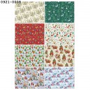 Díszcsomagoló ARGUS (70x100) tekercses ofszet karácsonyi mintás (2ív/tek) 80 tek/displ. 0921-002,008,0009,0010,0011,012