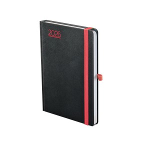 Heti agenda TOPTIMER  N012 B6 2026 NERO N-002 piros