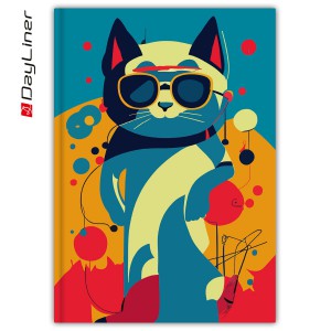 Napi agenda A5 2025 COLORS  Astro Cat