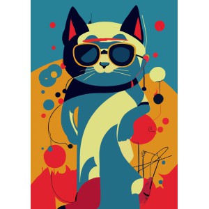 Napi agenda A5 2026 COLORS  Astro Cat