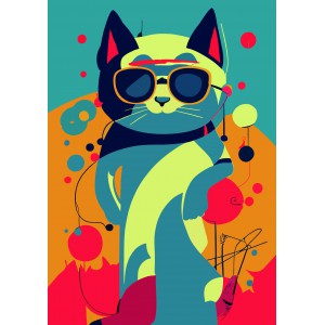 Napi agenda A5 2027 COLORS  Astro Cat