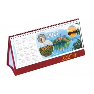 K&eacute;pes asztali napt&aacute;r norm&aacute;l 31X16 2027  ID&Eacute;ZETES CS&Iacute;ZI&Oacute; &aacute;ll&oacute;  PVC talp bord&oacute;