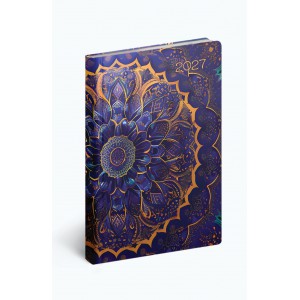 Zsebnapt&aacute;r &aacute;ll&oacute; REALSYSTEM 2027  B6 FIESTINA mandala 61