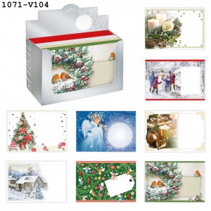 Boríték ARGUS LC6 karácsonyi mintával 120db doboz ár!  1071-V104, V005