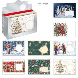 Boríték ARGUS LC6 karácsonyi mintával 120db doboz ár!  1071- V005, V006, V007