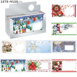 Boríték ARGUS LA4 karácsonyi mintával 120db doboz ár!  1075-V105, V006,V007