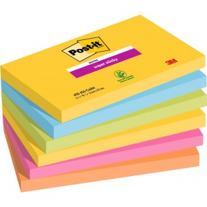 &Ouml;ntapad&oacute;s jegyzet POST-IT 655-6SS RIO 76x127 90lap Super Sticky RIO