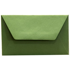 Színes boríték névjegy selyemfényű zöld