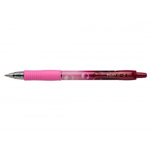 Zselés toll PILOT G2 BUBBLE 2025 Pink Gradient 0,7mm nyomógombos rózsaszín testtintakék írás