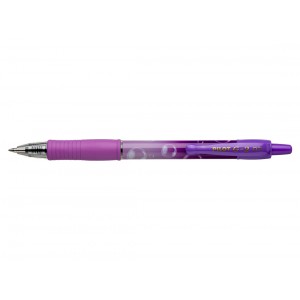 Zselés toll PILOT G2 BUBBLE 2025 Purple Gradient  0,7mm nyomógombos lila testtintakék írás