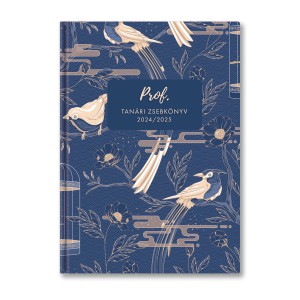 Tanári zsebkönyv PROF tanári 202425 Kék madár fóliázott papírborító+ajándék toll