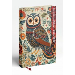 Tan&iacute;t&oacute;i zsebk&ouml;nyv REAL S 20262027 f&oacute;li&aacute;zott pap&iacute;r - bagoly 67