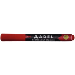 Marker ADEL  permanent vágott végű 1-5mm piros  981031
