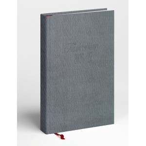 Tan&iacute;t&oacute;i zsebk&ouml;nyv REAL S 20262027 műbőr sz&uuml;rke