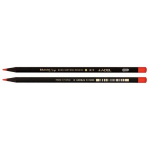 Színes ceruza ADEL Copyng szóló kerek feket fa  piros  1419