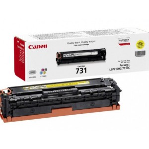 Toner CANON CRG731 S&aacute;rga eredeti  1500 oldal