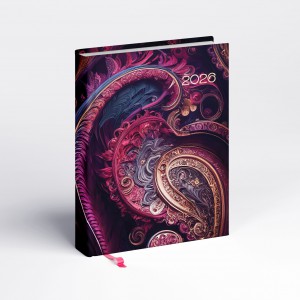 Napi agenda REALSYSTEM B6  2026  LIBROBELLO fraktál