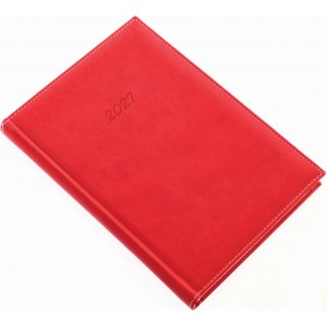 Napi agenda REALSYSTEM A5  2027  BOLERO piros