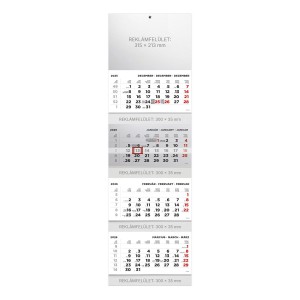 Speditőr naptár T073-001 31,5x106,5 2026  4 tömbös üres fejjel
