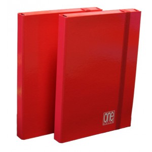Füzetbox A4 BLASETTI One Color 3cm piros  5737