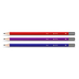 Grafit ceruza ADEL Basic hatszögletes színes test HB  2040