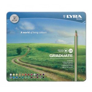 Színes ceruza 24klt Lyra Graduate 2871240 fém dobozos
