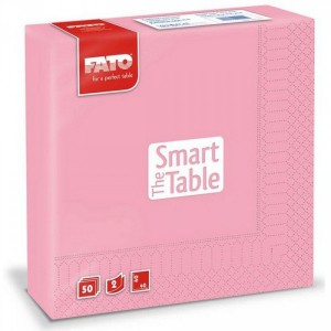 Szalvéta FATO SMART TABLE 33x33cm 2 rétegű rózsaszín 50dbcsg  82621500