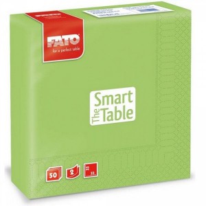 Szalvéta FATO SMART TABLE 33x33cm 2 rétegű zöldalma 50dbcsg  82623200