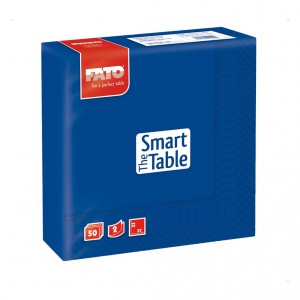 Szalvéta FATO SMART TABLE 33x33cm 2 rétegű sötét kék 50dbcsg  82622100