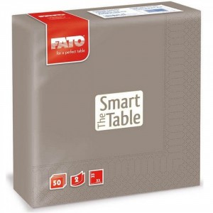 Szalvéta FATO SMART TABLE 33x33cm 2 rétegű galamb szürke 50dbcsg  82623600