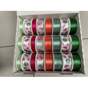 Díszkötöző selyemszalag PRASENT Tropic mini klf. méretben 24dbdisp  814-101