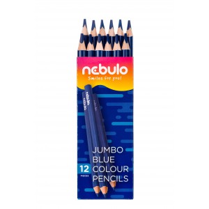 Színes ceruza NEBULO szóló vastag háromszög kék  JKC-TR-1