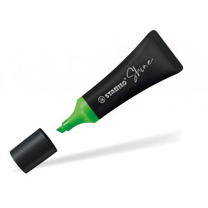 Szövegkiemelő STABILO Shine 2-5mm vágott végű  zöld  7633