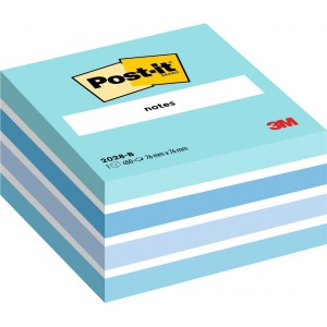 &Ouml;ntapad&oacute;s jegyzet POST-IT 2028-B 76x76 450lap pasztell kocka k&eacute;k