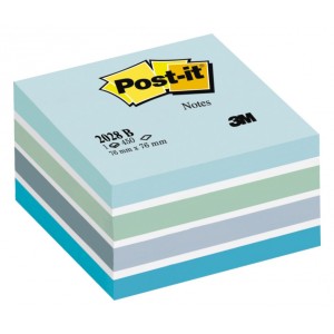 Öntapadós jegyzet POST-IT 2028-B 76x76 Pasztell kocka kék 450lap