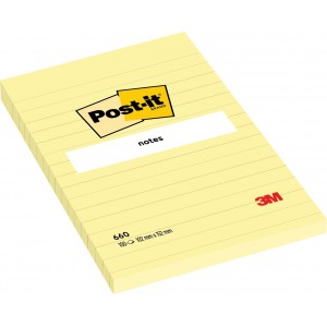 &Ouml;ntapad&oacute;s jegyzet POST-IT 660 102x152 100lap vonalas
