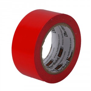 Padlójelölő szalag TARIFOLD 50mm x 33m  PVC 150mic. piros TF197703