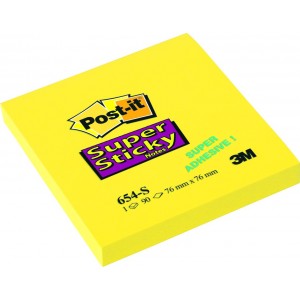 Öntapadós jegyzet POST-IT 654-S Super Sticky 90lap 76x76