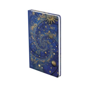 Heti agenda TOPTIMER J018 keskeny&iacute;tett A5 2027 JOY 3K7 horoszk&oacute;p MET&Aacute;L arany