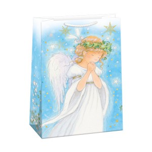 Dísztasak ARGUS 70x47x20 T18 Maxi karácsonyi angyalkák  0899-0445