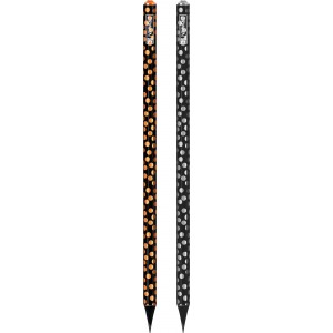 Grafit ceruza BRUNNEN Diamonds kerek fekete fa strasszkővel, ezüst, arany fóliás  32dbdipl.  102732912